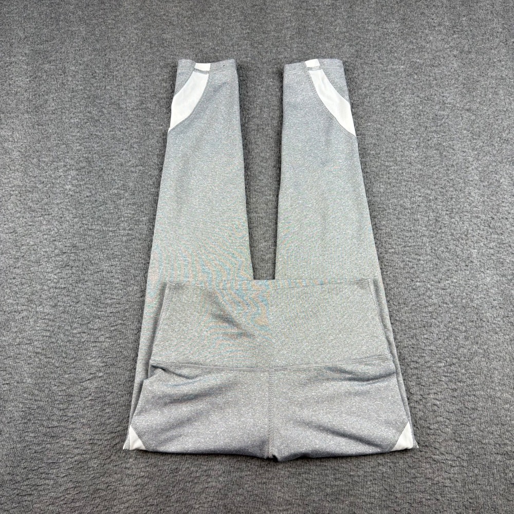 Aerie Leggings Women Small Gray Chill Play Move Mesh Panel High Waist Activewear